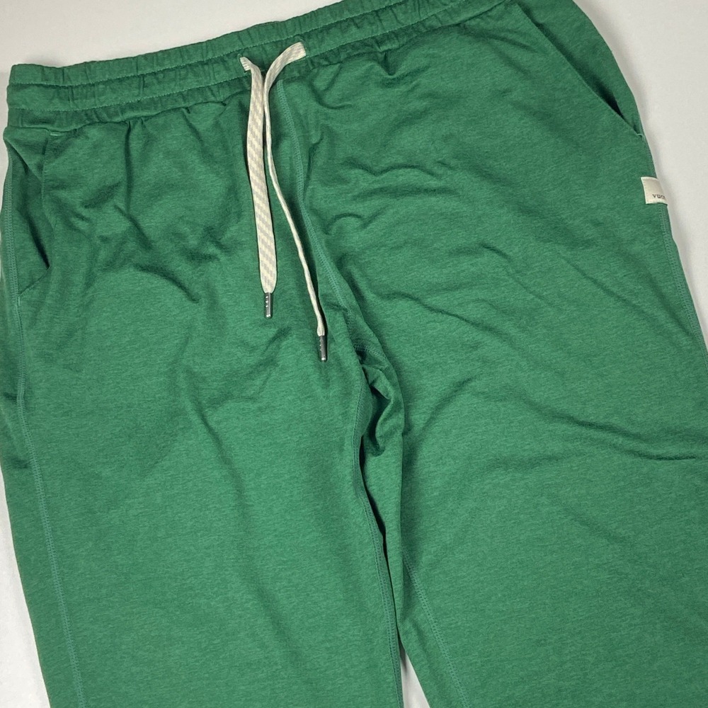 Vuori Performance Joggers VW303 Size S Heather Green Lightweight Soft Sweatpants